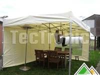 Tente de fête solide easy-up 3x4,5