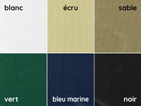 Couleurs des tentes pliantes